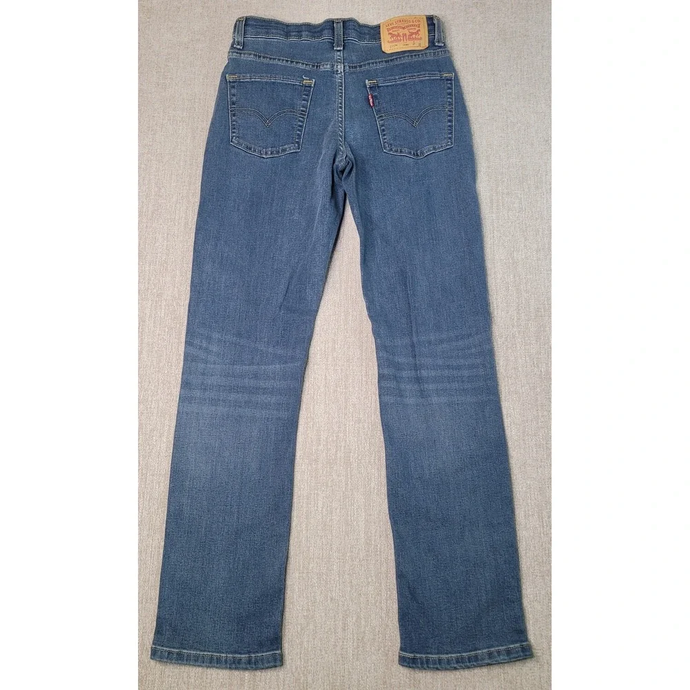 Levis 511 Slim Fit Jeans Boys Size 14 Regular Medium Wash Blue Denim 27x29